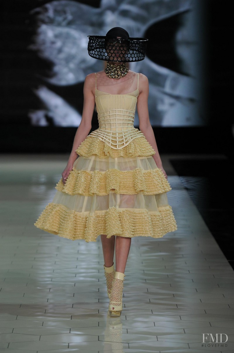 Nele Kenzler featured in  the Alexander McQueen fashion show for Spring/Summer 2013