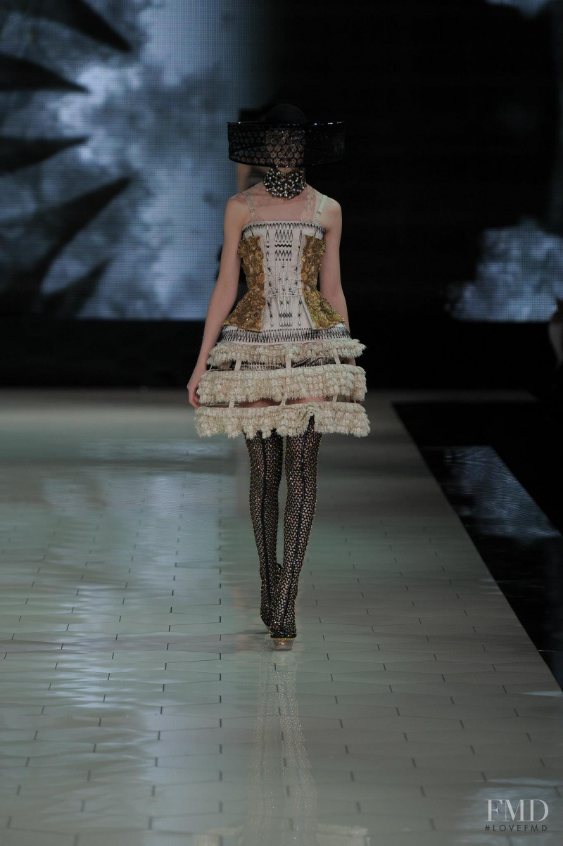 Hedvig Palm featured in  the Alexander McQueen fashion show for Spring/Summer 2013