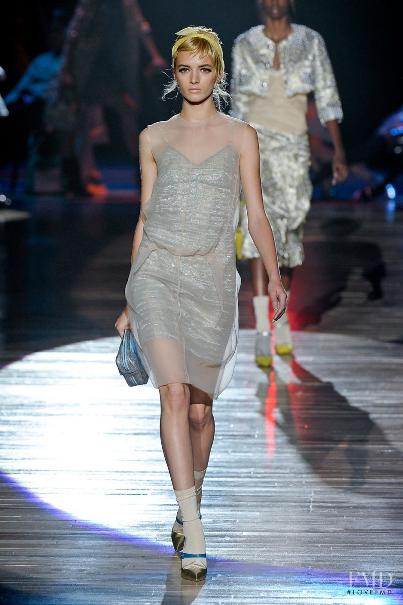 Daria Strokous featured in  the Marc Jacobs fashion show for Spring/Summer 2012