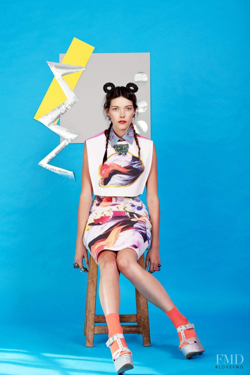 Kerrie Johnson featured in  the Jen Cheema lookbook for Spring/Summer 2014