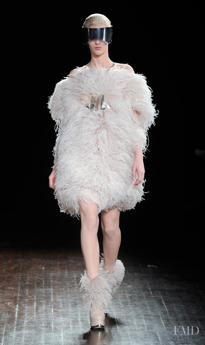 Elena Bartels featured in  the Alexander McQueen fashion show for Autumn/Winter 2012