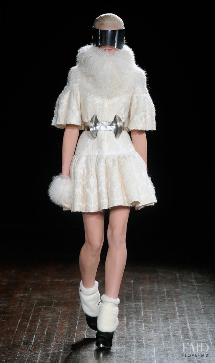Ewelina Kruszewska featured in  the Alexander McQueen fashion show for Autumn/Winter 2012