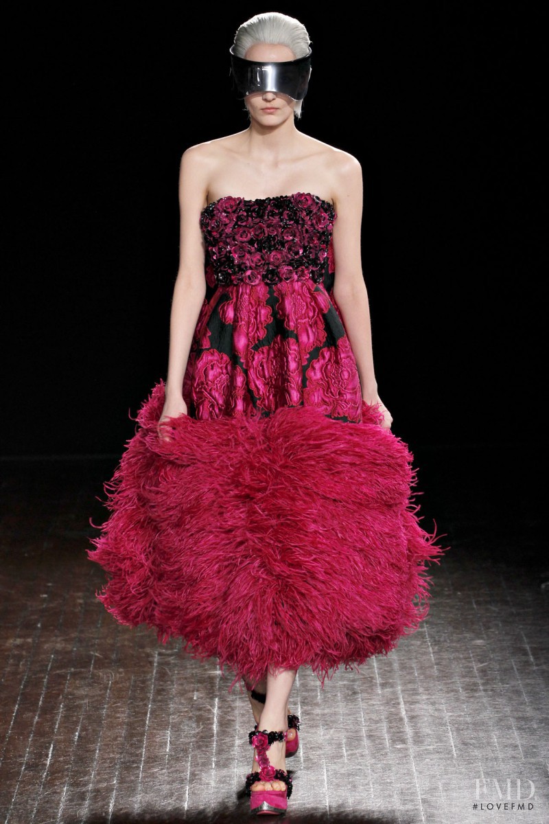 Zuzanna Bijoch featured in  the Alexander McQueen fashion show for Autumn/Winter 2012
