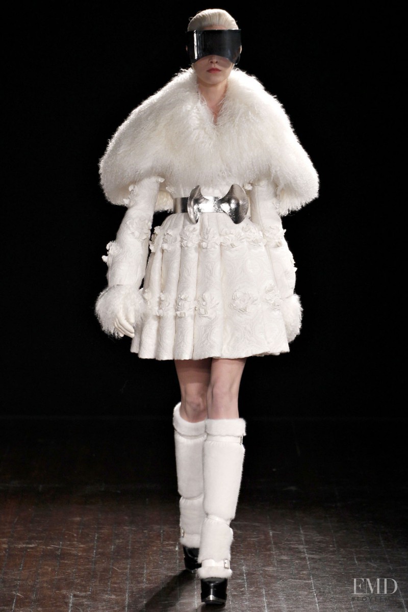 Suvi Koponen featured in  the Alexander McQueen fashion show for Autumn/Winter 2012