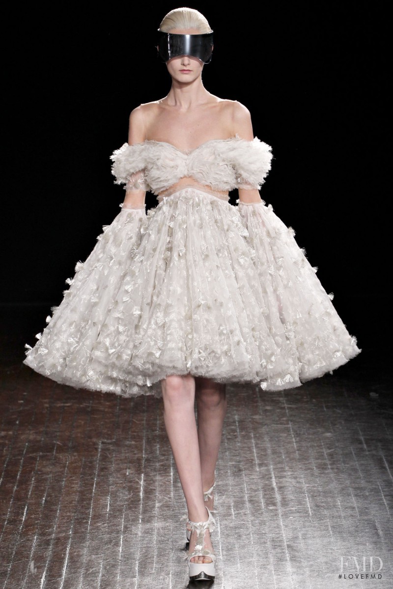 Andie Arthur featured in  the Alexander McQueen fashion show for Autumn/Winter 2012
