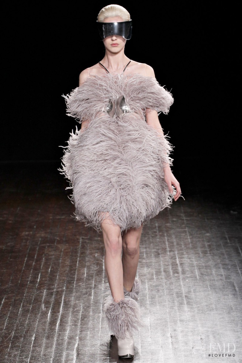 Julia Frauche featured in  the Alexander McQueen fashion show for Autumn/Winter 2012