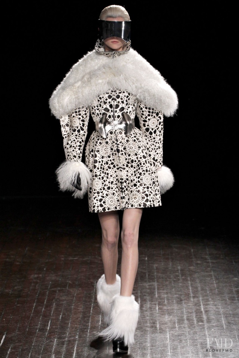 Kasia Struss featured in  the Alexander McQueen fashion show for Autumn/Winter 2012
