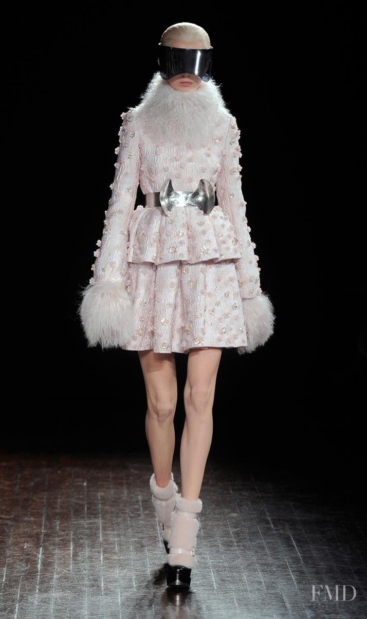 Aleksandra Marczyk featured in  the Alexander McQueen fashion show for Autumn/Winter 2012