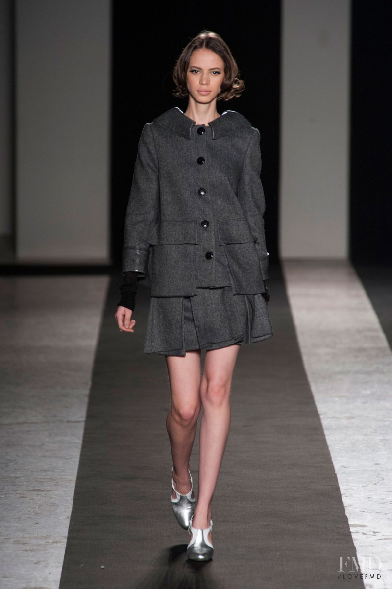 Amanda de Oliveira Queiroz featured in  the Andrea Incontri fashion show for Autumn/Winter 2014