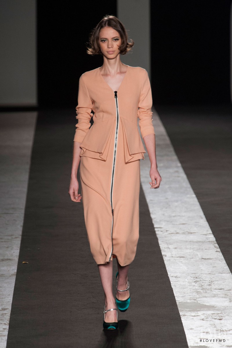 Amanda de Oliveira Queiroz featured in  the Andrea Incontri fashion show for Autumn/Winter 2014