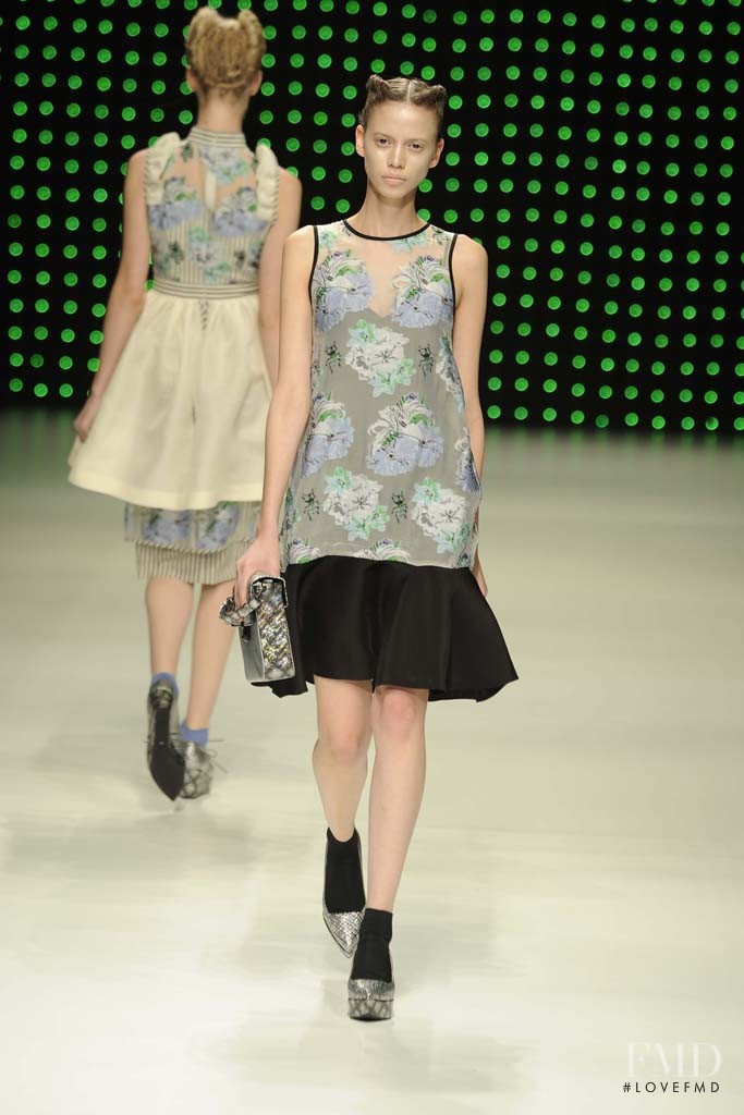 Amanda de Oliveira Queiroz featured in  the G.V.G.V. fashion show for Spring/Summer 2013