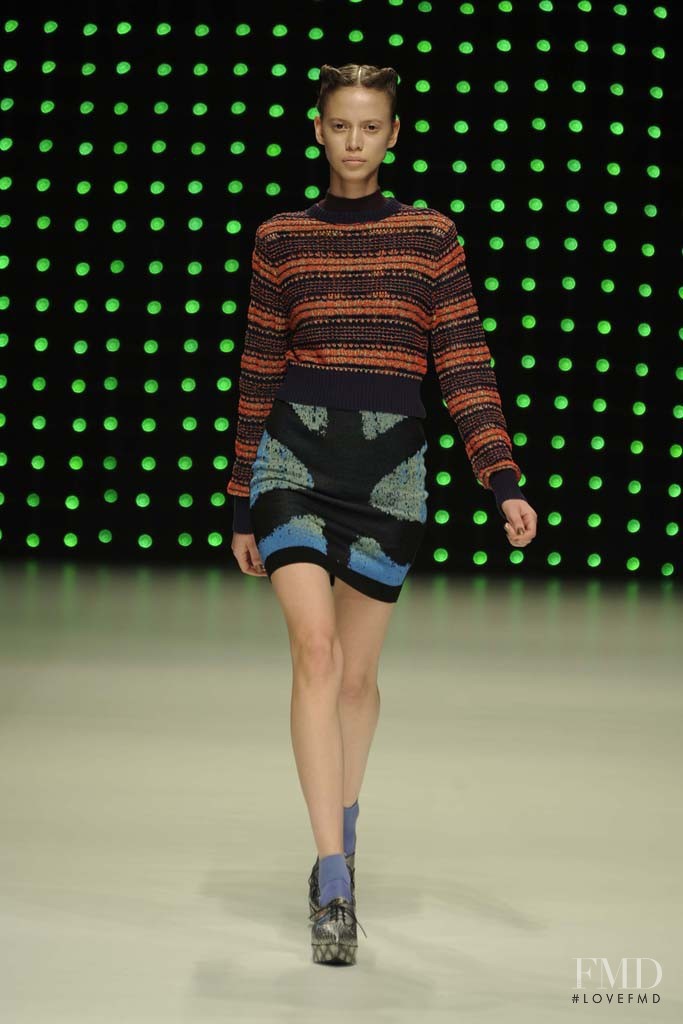 Amanda de Oliveira Queiroz featured in  the G.V.G.V. fashion show for Spring/Summer 2013