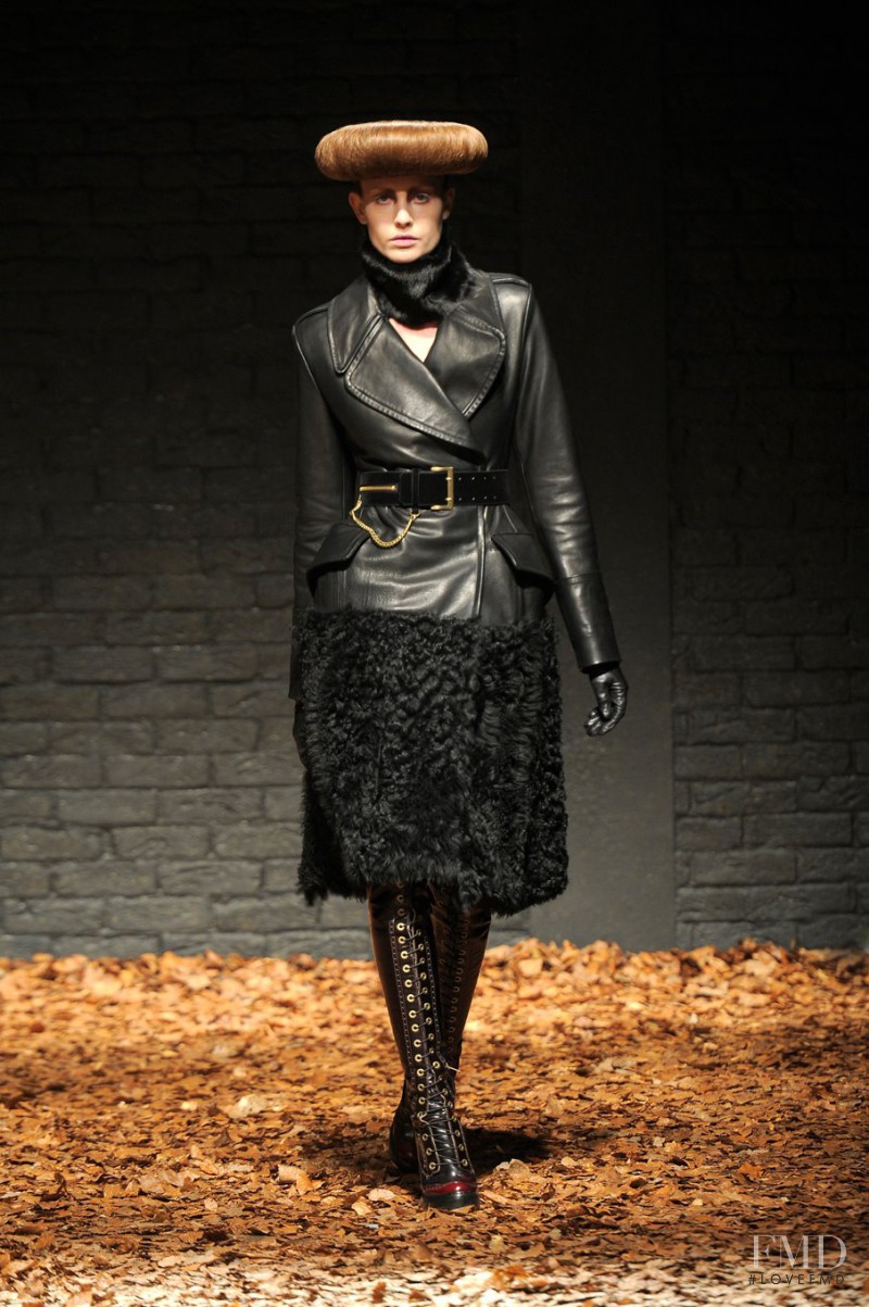 Nadja Bender featured in  the McQ Alexander McQueen fashion show for Autumn/Winter 2012