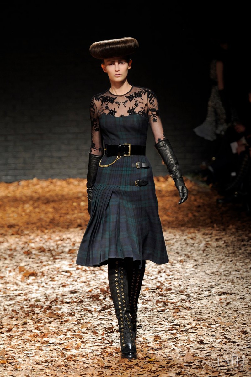 Emilia Nawarecka featured in  the McQ Alexander McQueen fashion show for Autumn/Winter 2012