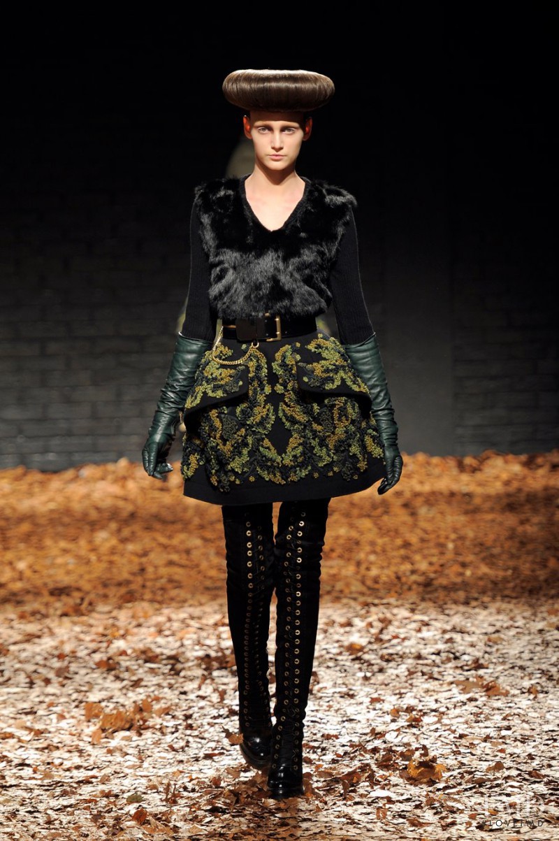 Deimante Misiunaite featured in  the McQ Alexander McQueen fashion show for Autumn/Winter 2012