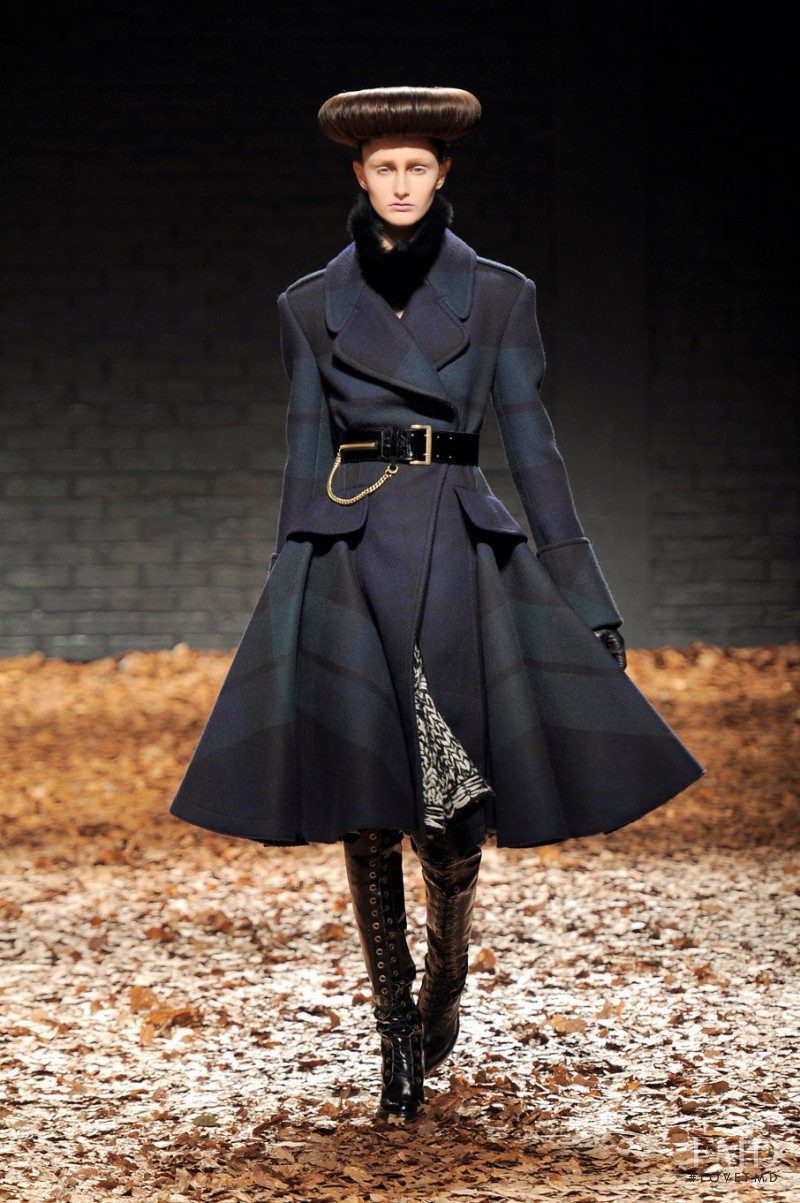 Mackenzie Drazan featured in  the McQ Alexander McQueen fashion show for Autumn/Winter 2012