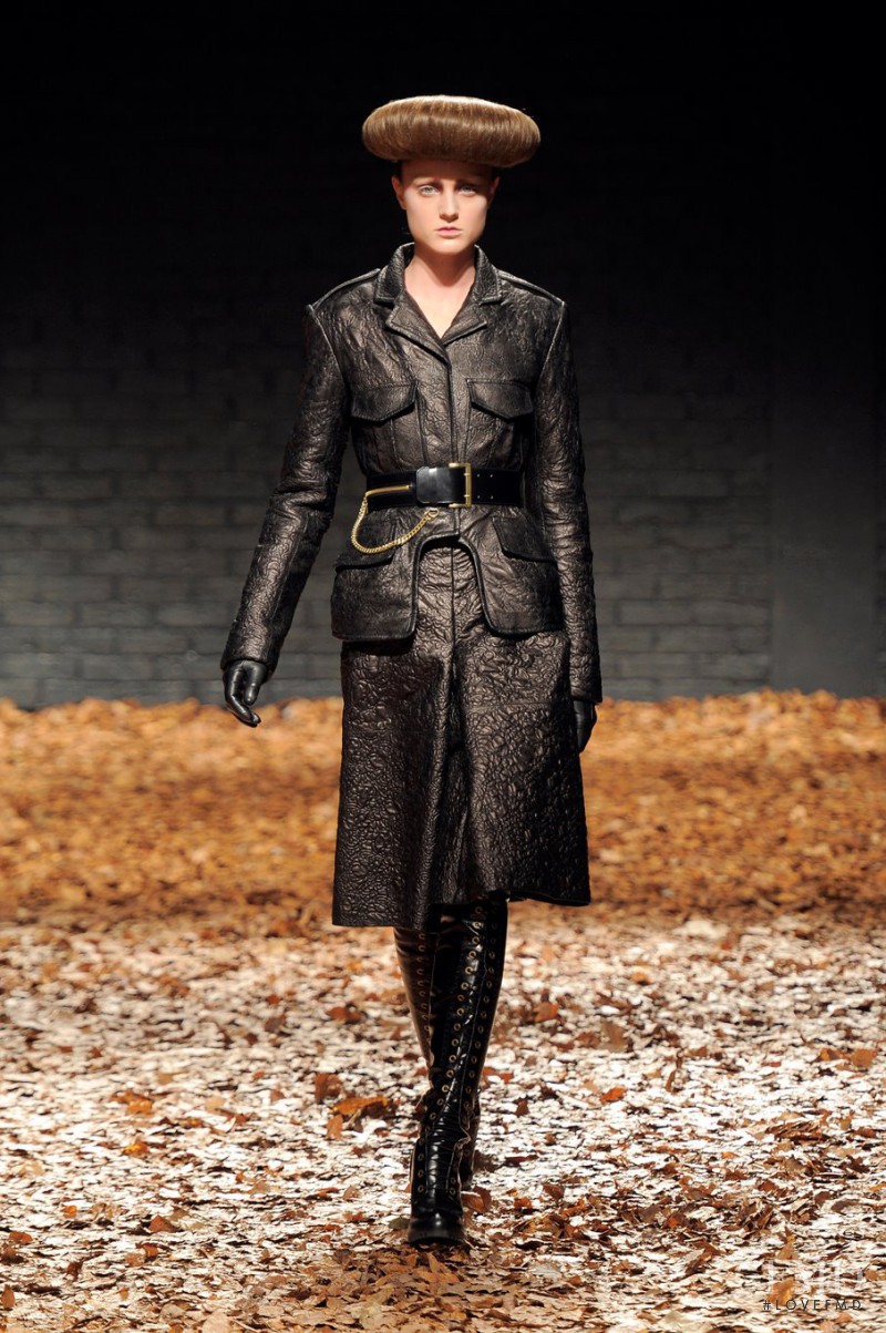 Lieve Dannau featured in  the McQ Alexander McQueen fashion show for Autumn/Winter 2012