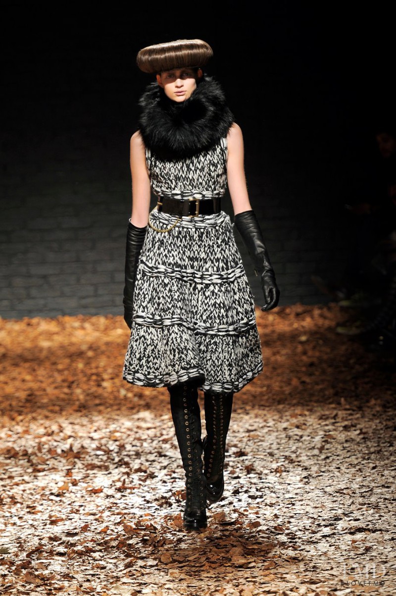 Bette Franke featured in  the McQ Alexander McQueen fashion show for Autumn/Winter 2012