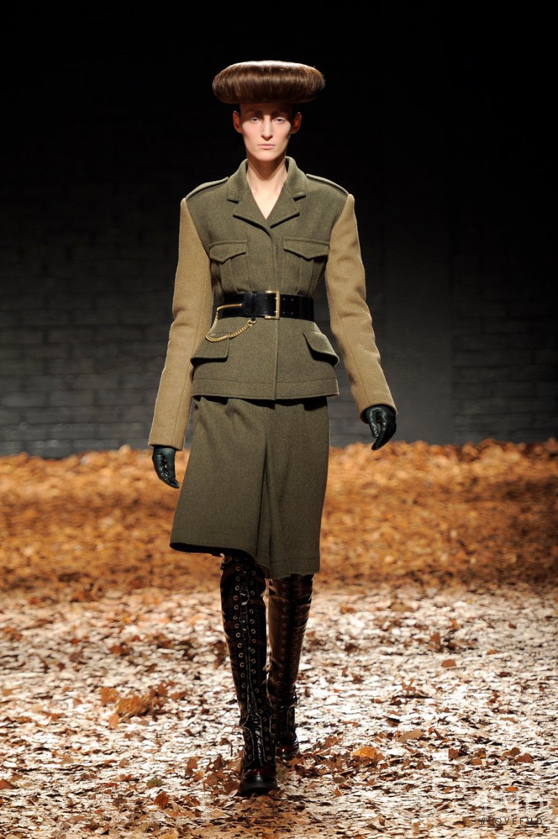 Franzi Mueller featured in  the McQ Alexander McQueen fashion show for Autumn/Winter 2012
