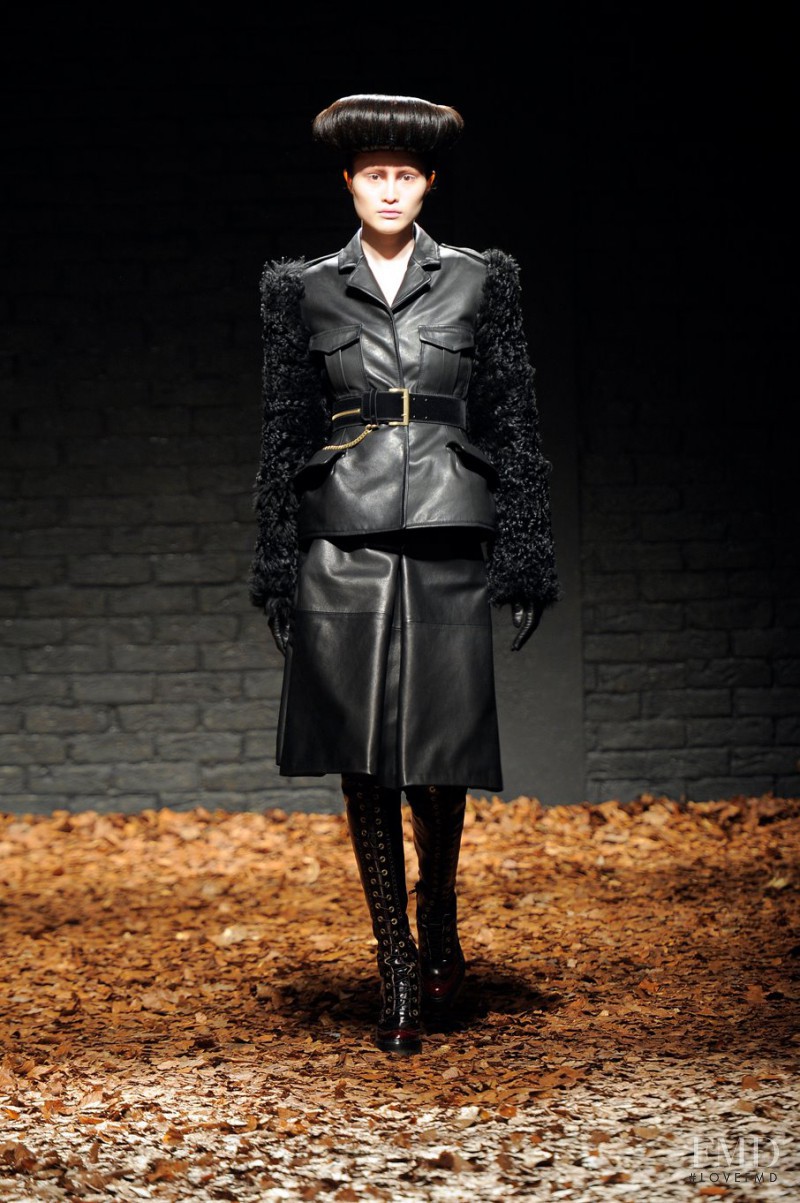 Sui He featured in  the McQ Alexander McQueen fashion show for Autumn/Winter 2012