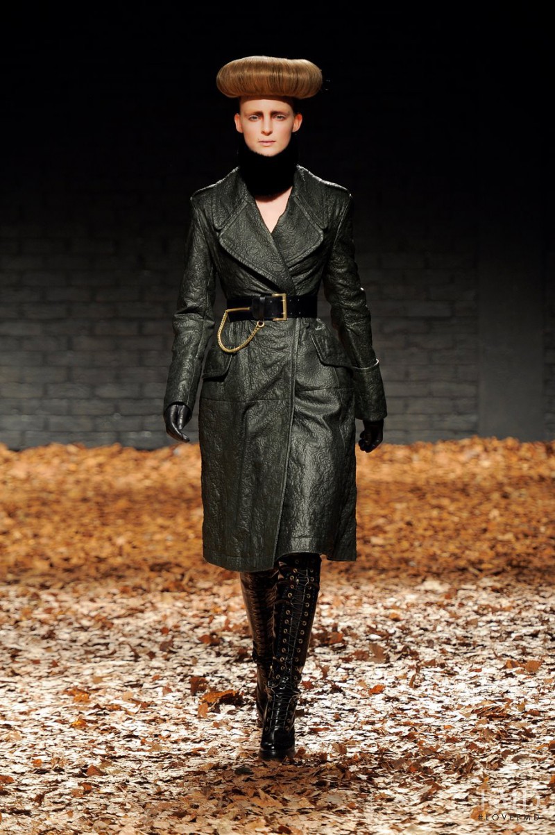 Ymre Stiekema featured in  the McQ Alexander McQueen fashion show for Autumn/Winter 2012