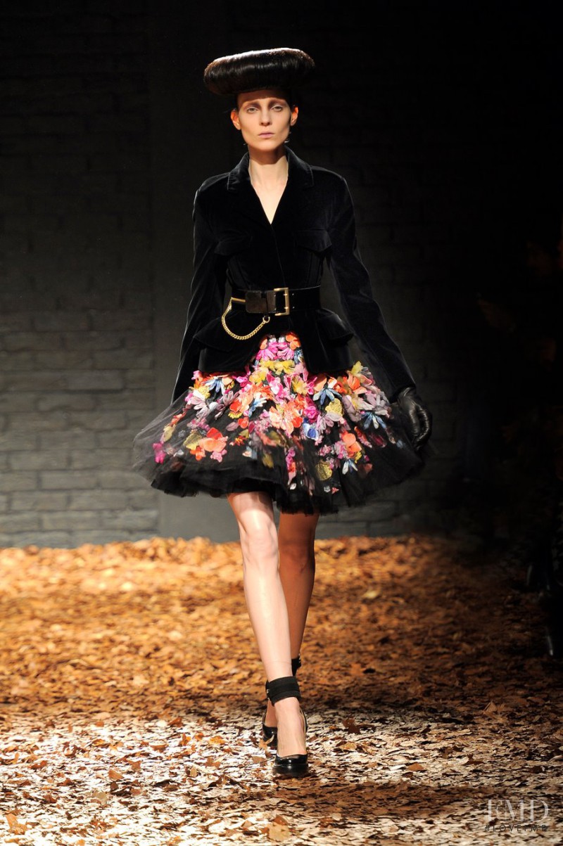 Kati Nescher featured in  the McQ Alexander McQueen fashion show for Autumn/Winter 2012
