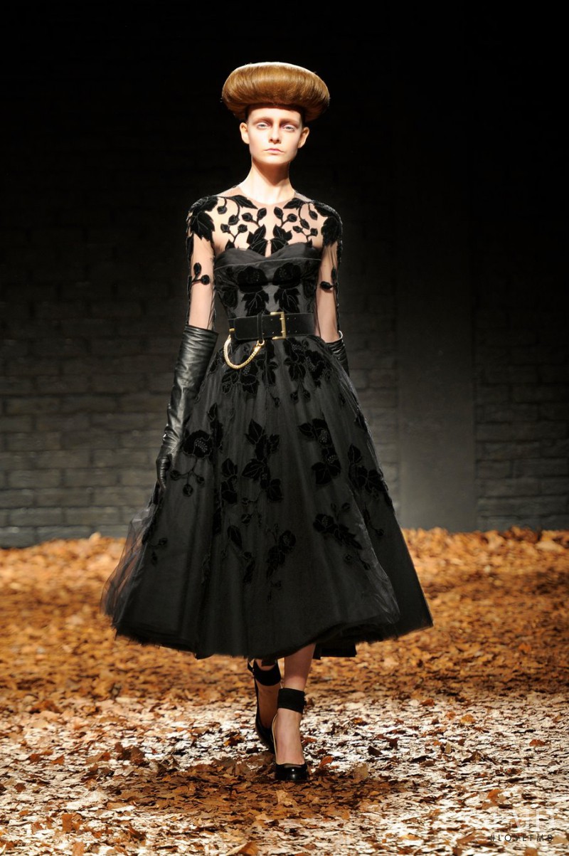 Nimuë Smit featured in  the McQ Alexander McQueen fashion show for Autumn/Winter 2012