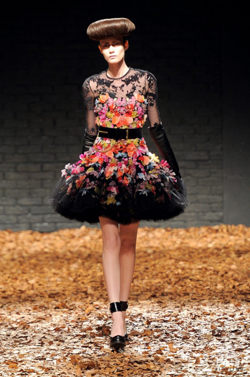 Patrycja Gardygajlo featured in  the McQ Alexander McQueen fashion show for Autumn/Winter 2012