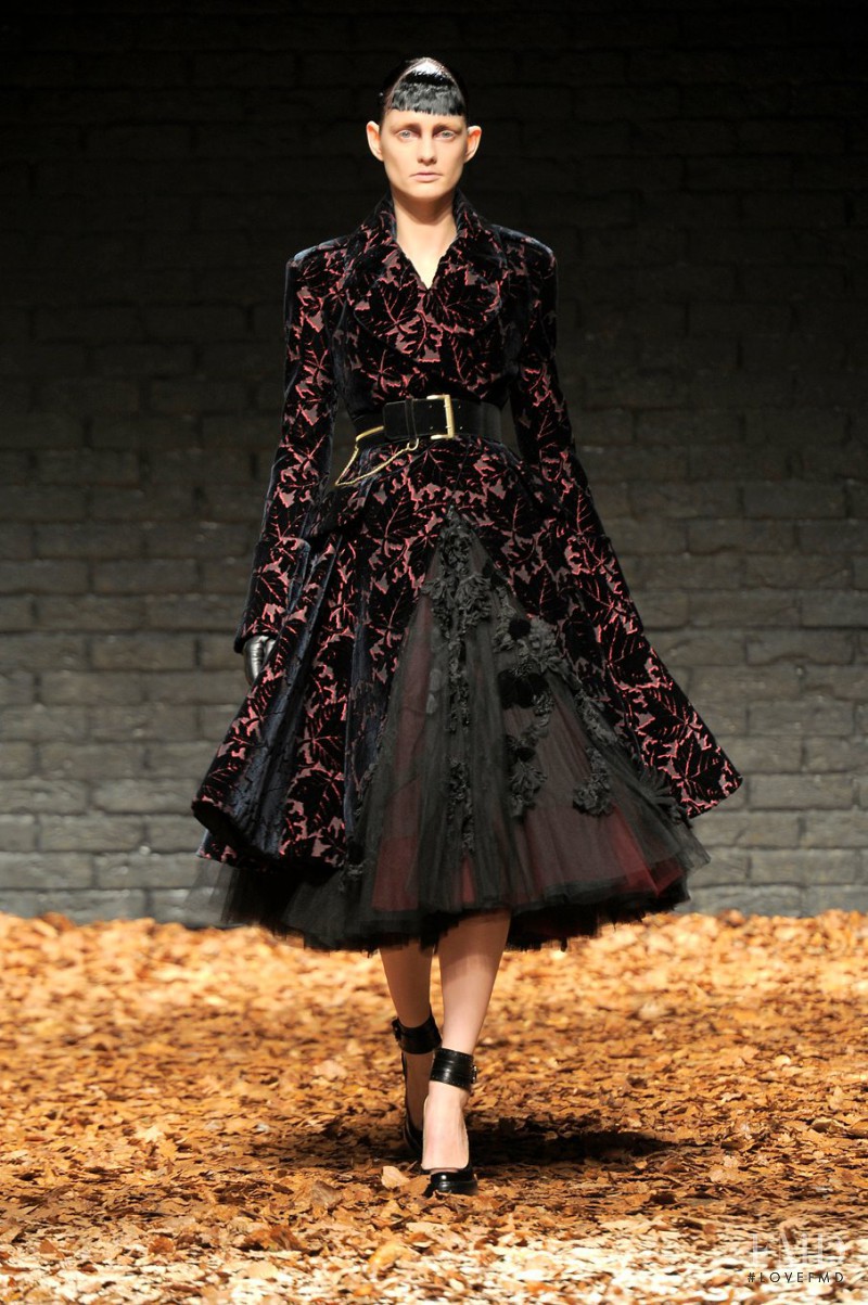 Patricia van der Vliet featured in  the McQ Alexander McQueen fashion show for Autumn/Winter 2012