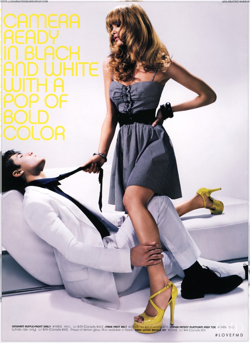 Ana Beatriz Barros featured in  the bebe advertisement for Spring 2008