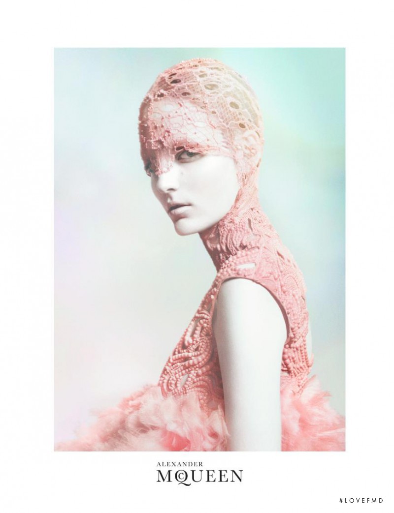 Zuzanna Bijoch featured in  the Alexander McQueen advertisement for Spring/Summer 2012