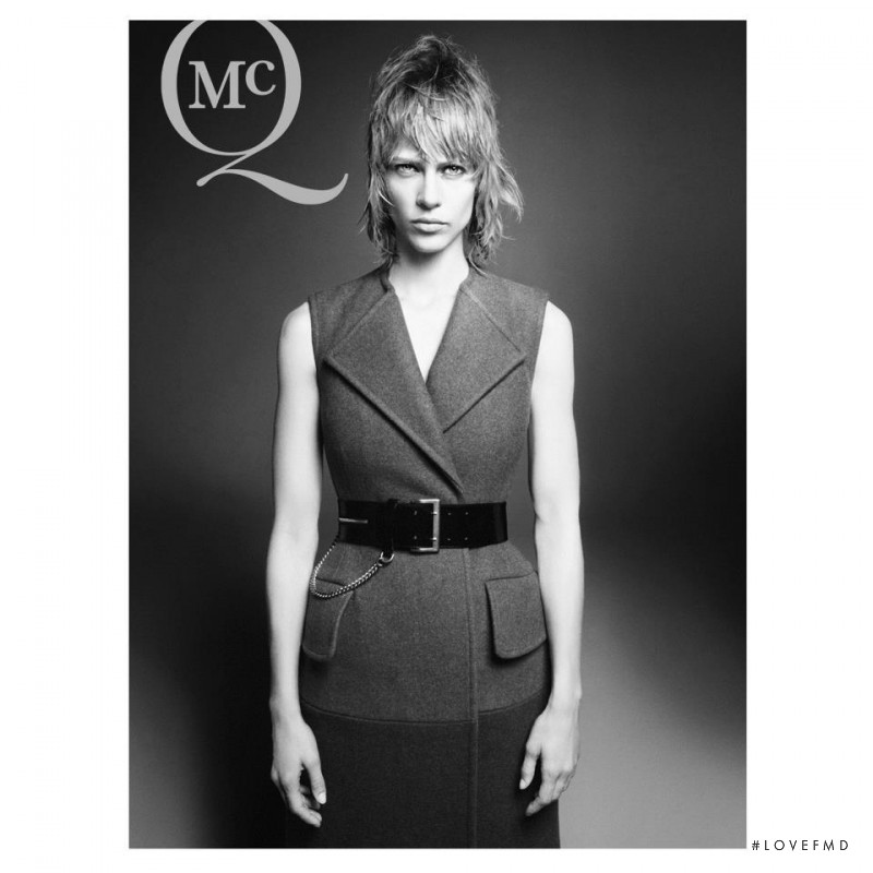 Aymeline Valade featured in  the McQ Alexander McQueen advertisement for Autumn/Winter 2012
