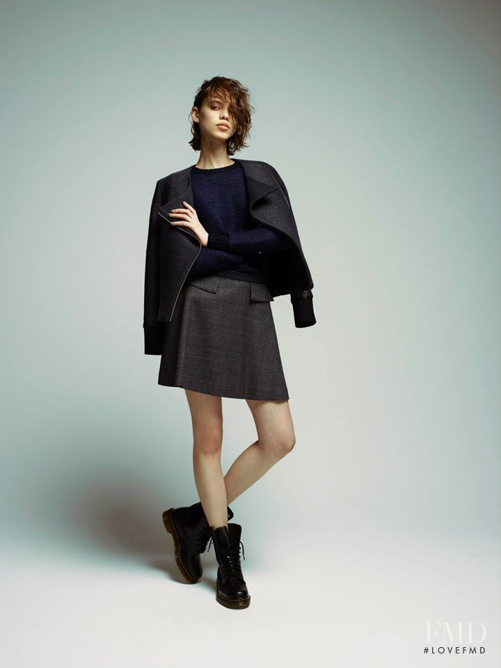 Amanda de Oliveira Queiroz featured in  the Lep Luss lookbook for Autumn/Winter 2014