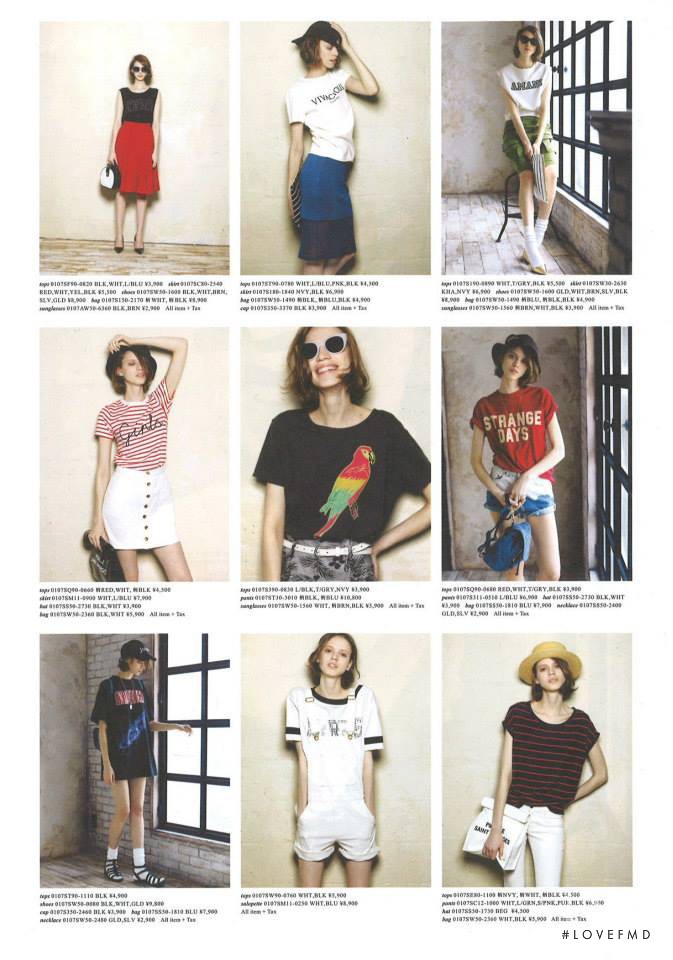 Amanda de Oliveira Queiroz featured in  the Moussy lookbook for Summer 2014