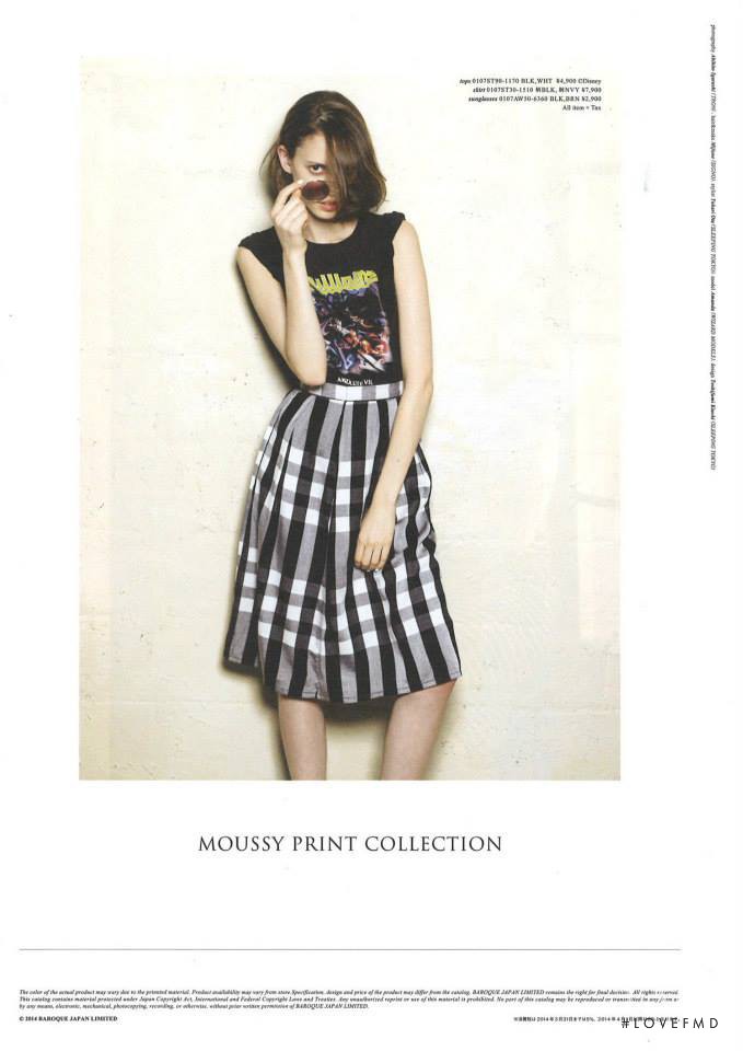 Amanda de Oliveira Queiroz featured in  the Moussy lookbook for Summer 2014