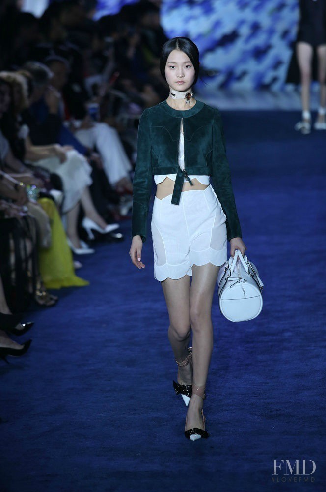 Wangy Xinyu featured in  the Christian Dior fashion show for Spring/Summer 2016