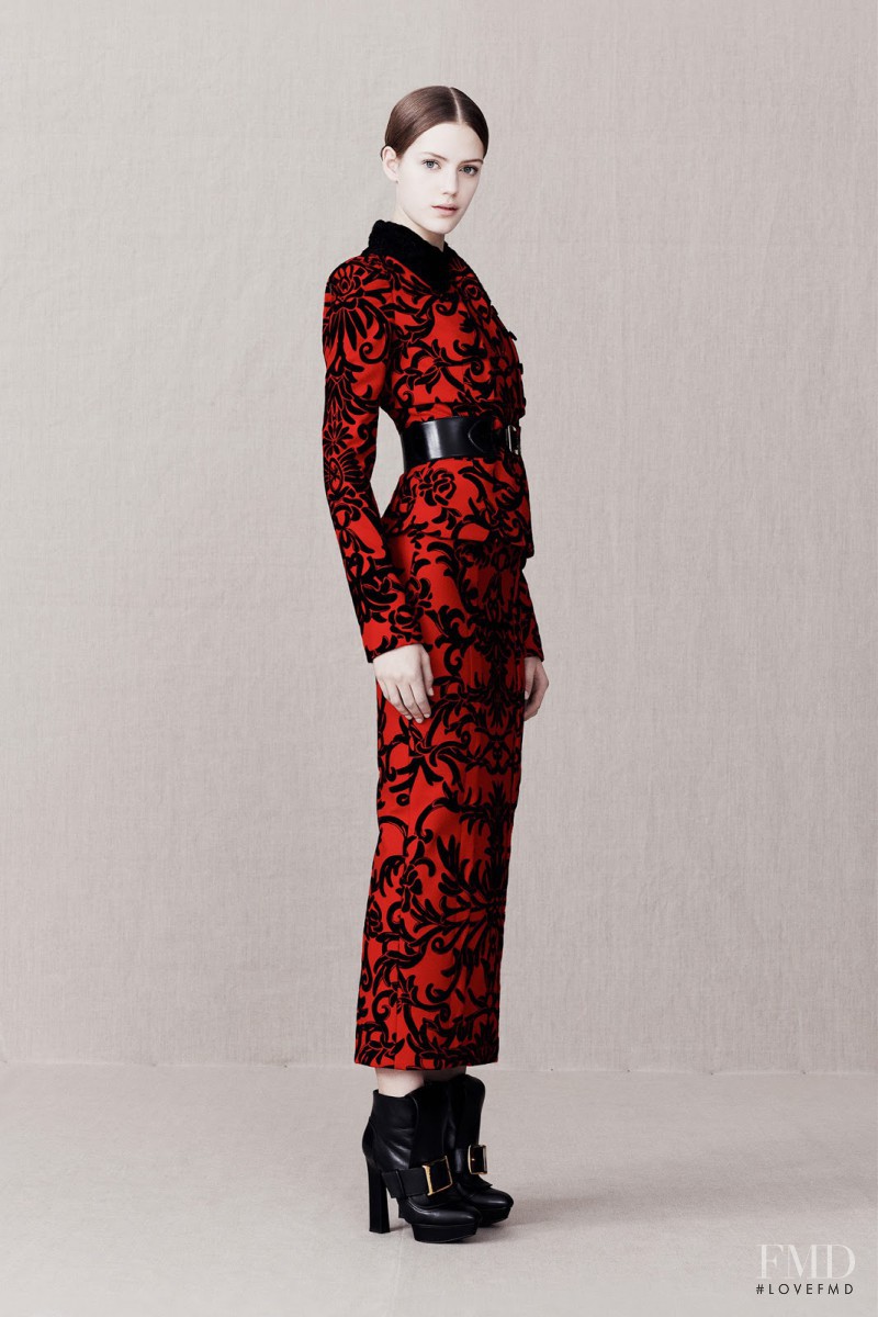 Esther Heesch featured in  the Alexander McQueen fashion show for Pre-Fall 2013