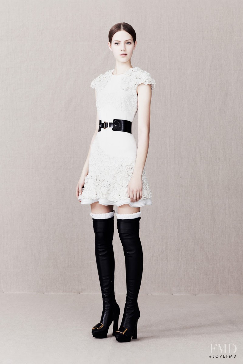 Esther Heesch featured in  the Alexander McQueen fashion show for Pre-Fall 2013