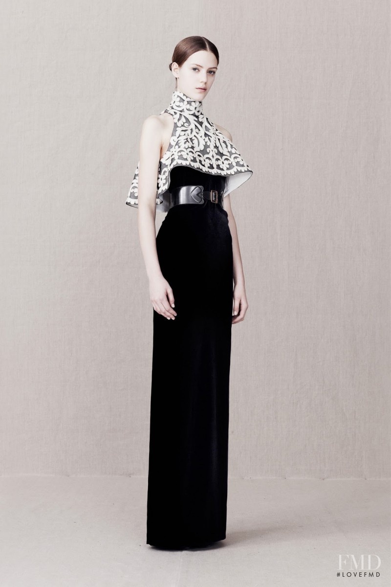 Esther Heesch featured in  the Alexander McQueen fashion show for Pre-Fall 2013
