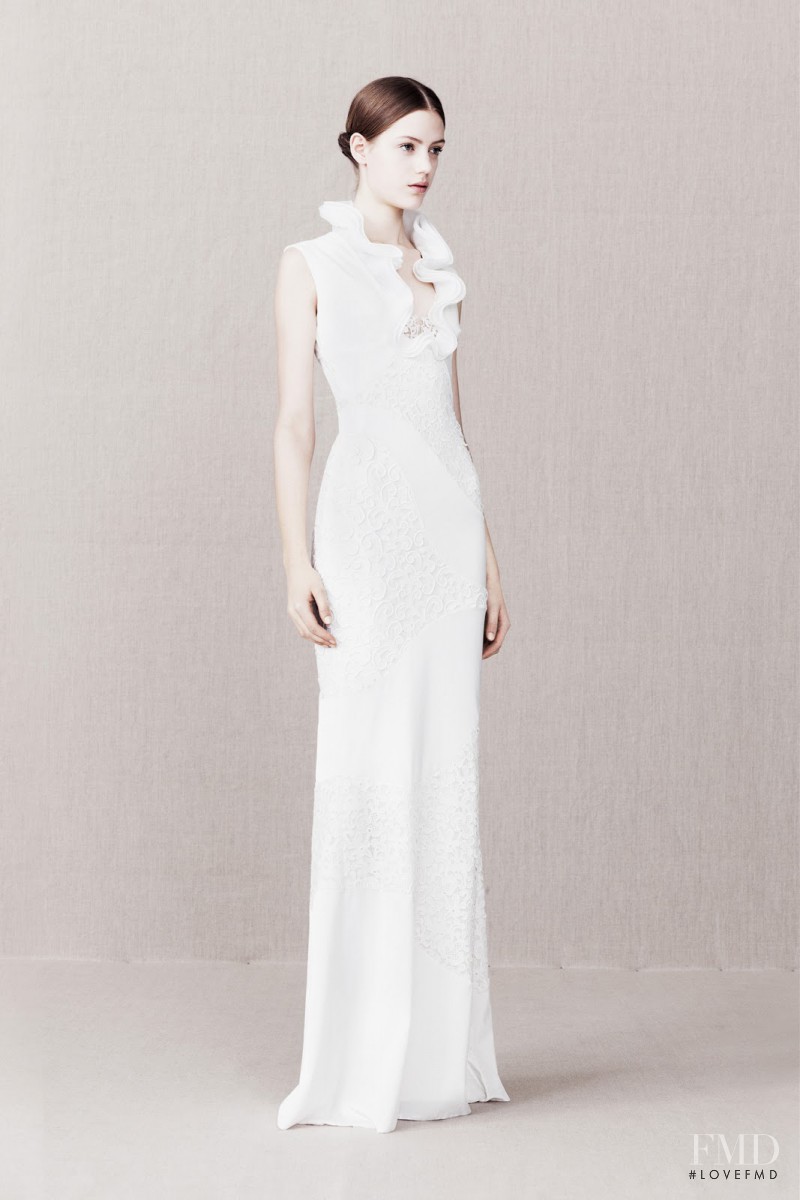 Esther Heesch featured in  the Alexander McQueen fashion show for Pre-Fall 2013