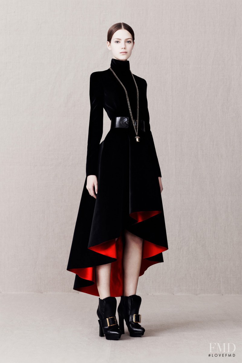 Esther Heesch featured in  the Alexander McQueen fashion show for Pre-Fall 2013