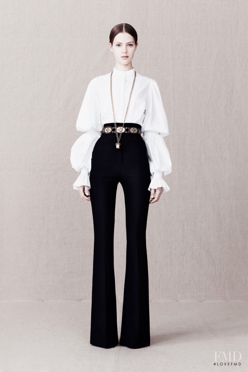 Esther Heesch featured in  the Alexander McQueen fashion show for Pre-Fall 2013