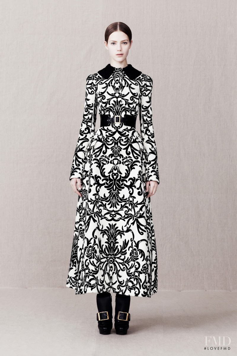 Esther Heesch featured in  the Alexander McQueen fashion show for Pre-Fall 2013