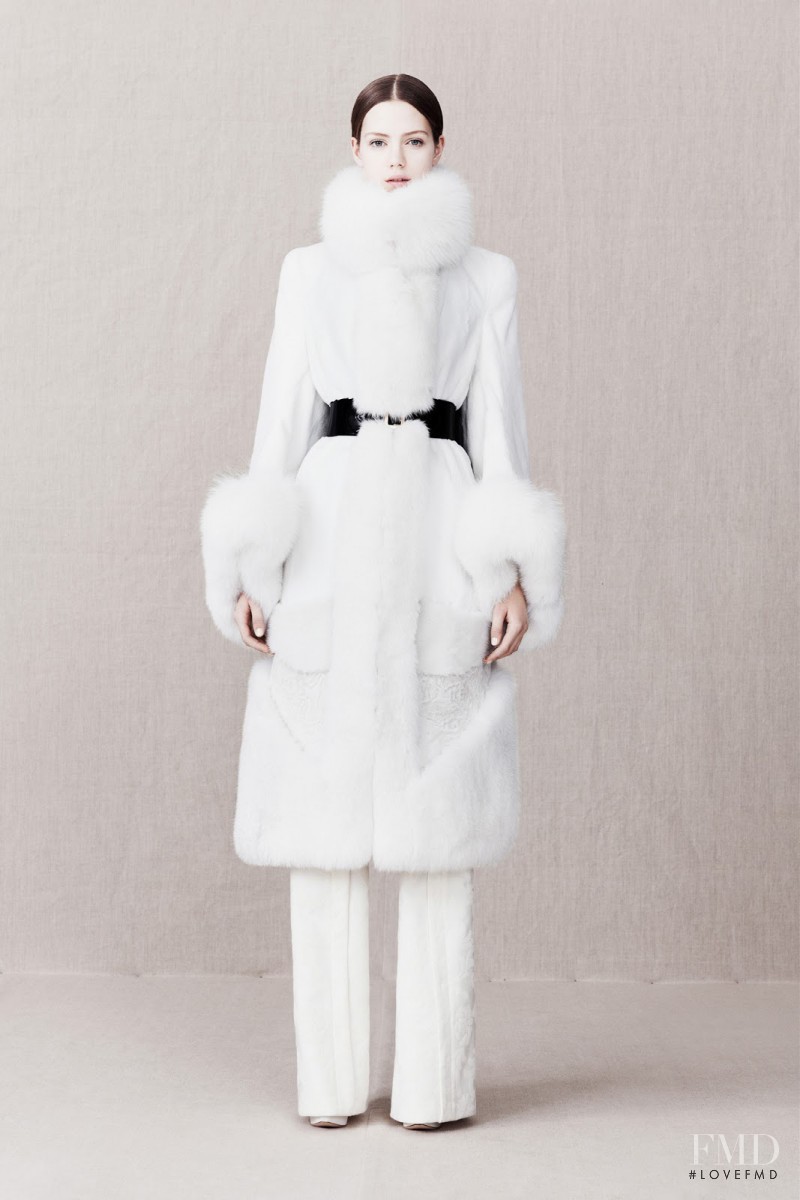 Esther Heesch featured in  the Alexander McQueen fashion show for Pre-Fall 2013
