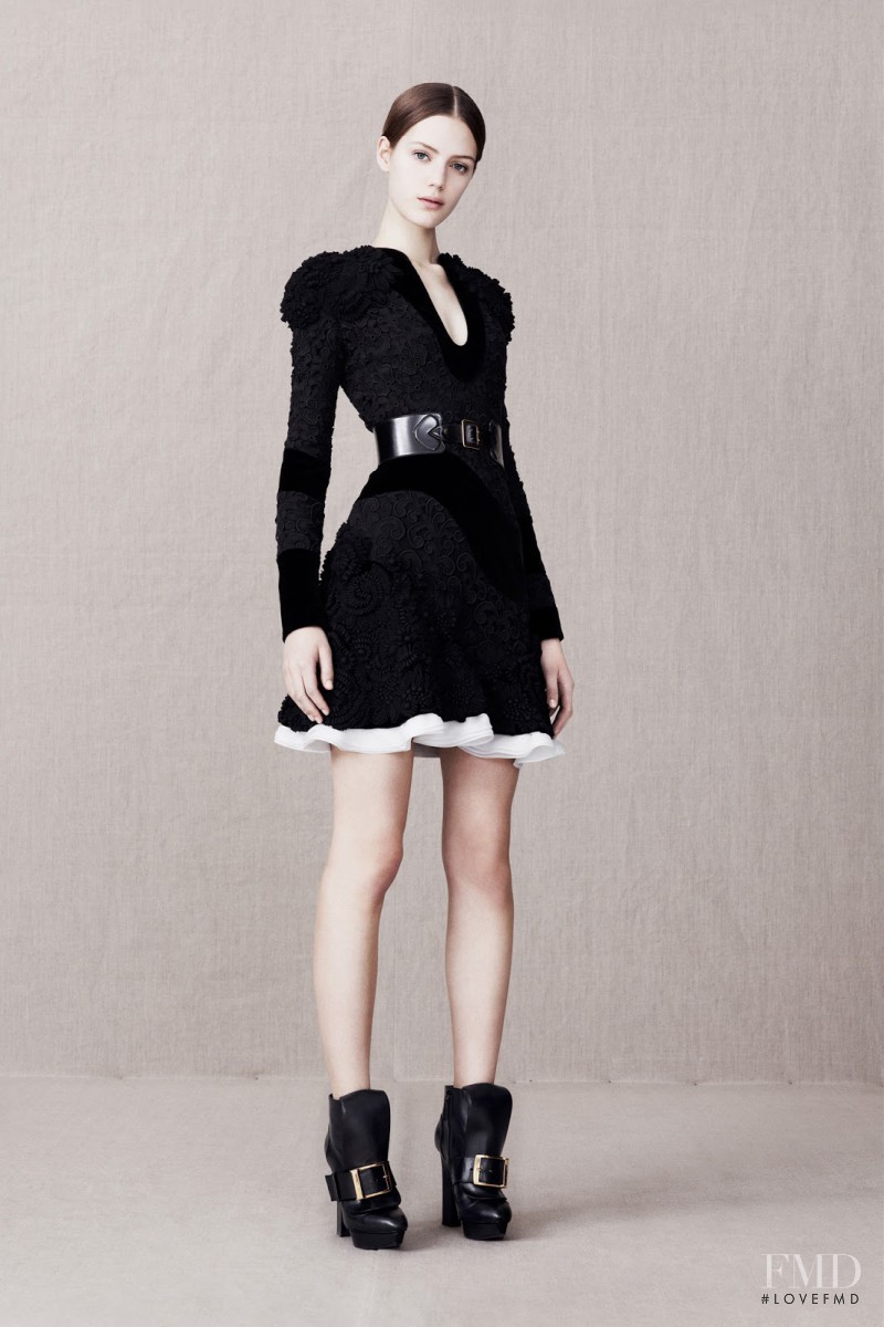 Esther Heesch featured in  the Alexander McQueen fashion show for Pre-Fall 2013