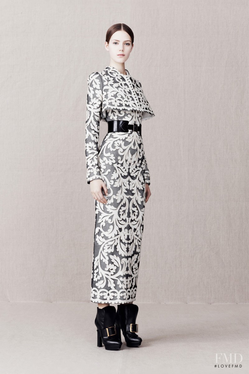Esther Heesch featured in  the Alexander McQueen fashion show for Pre-Fall 2013
