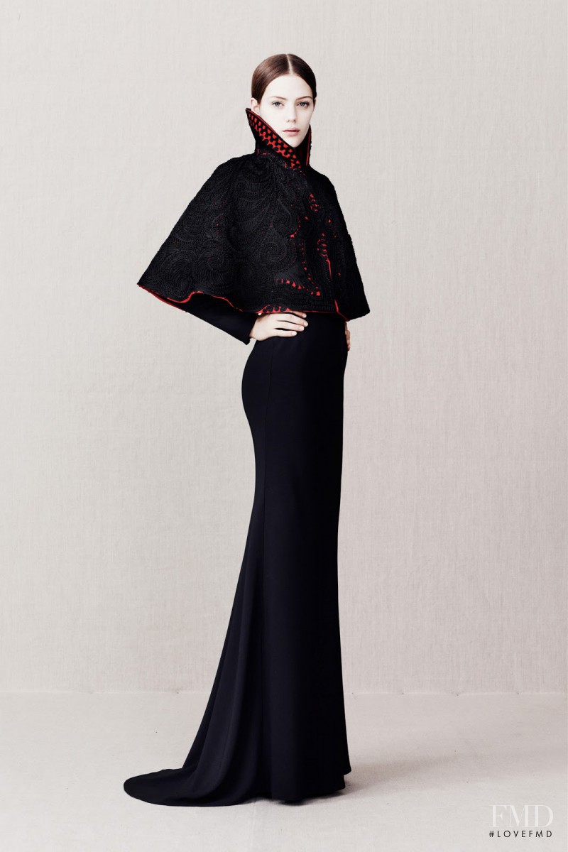 Esther Heesch featured in  the Alexander McQueen fashion show for Pre-Fall 2013