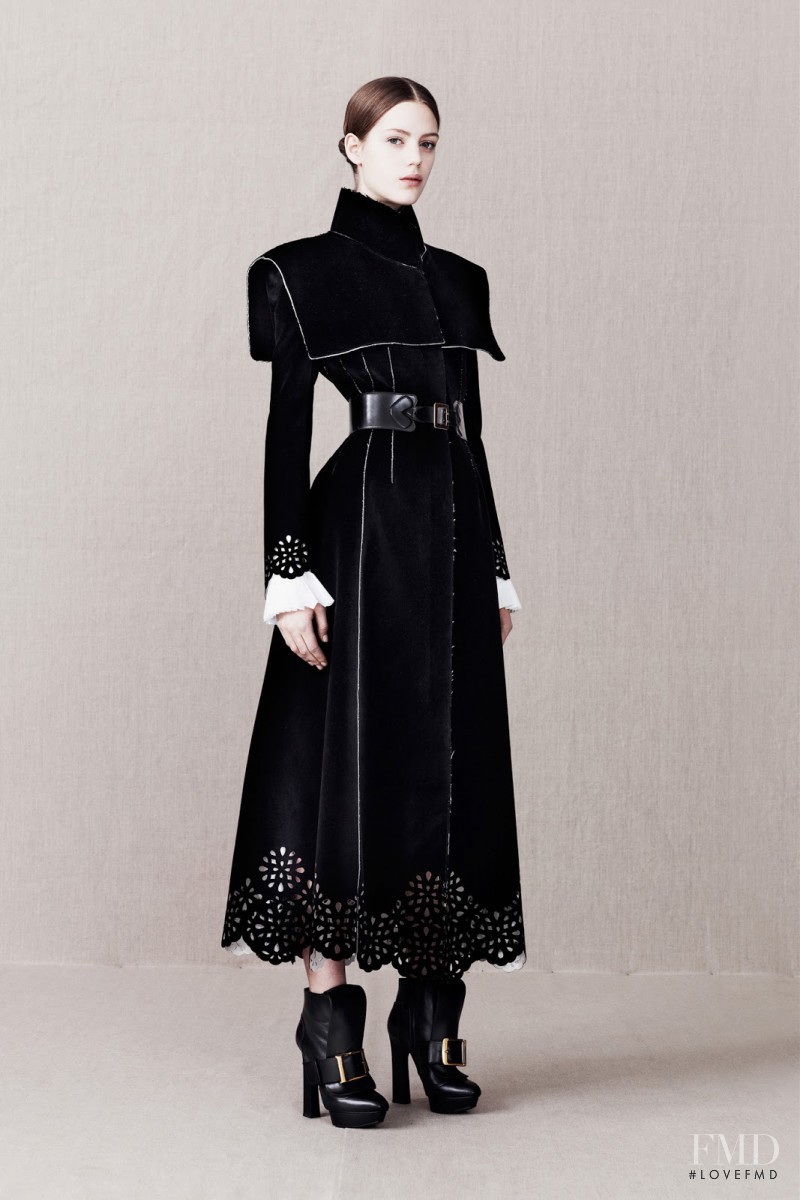 Esther Heesch featured in  the Alexander McQueen fashion show for Pre-Fall 2013