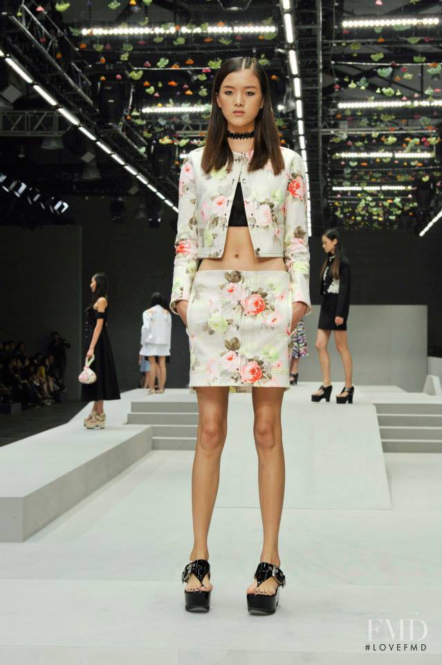 Hui Hui Ma featured in  the Carven fashion show for Spring/Summer 2014
