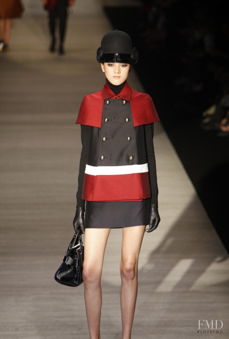 Hui Hui Ma featured in  the DSquared2 fashion show for Autumn/Winter 2014
